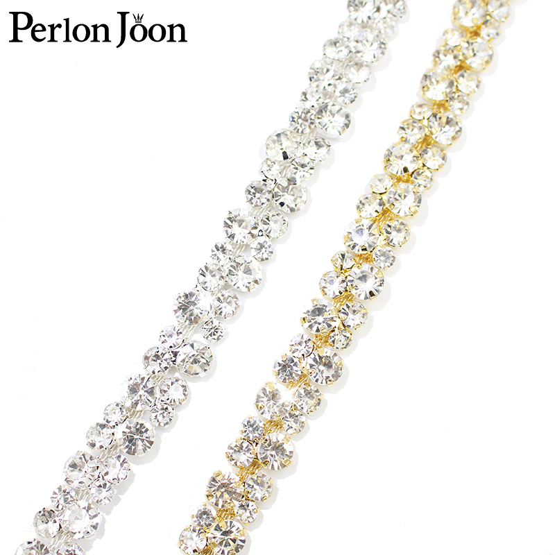 Perlon Strap Woven - Сверкающая цепочка с кристаллами и стразами,
