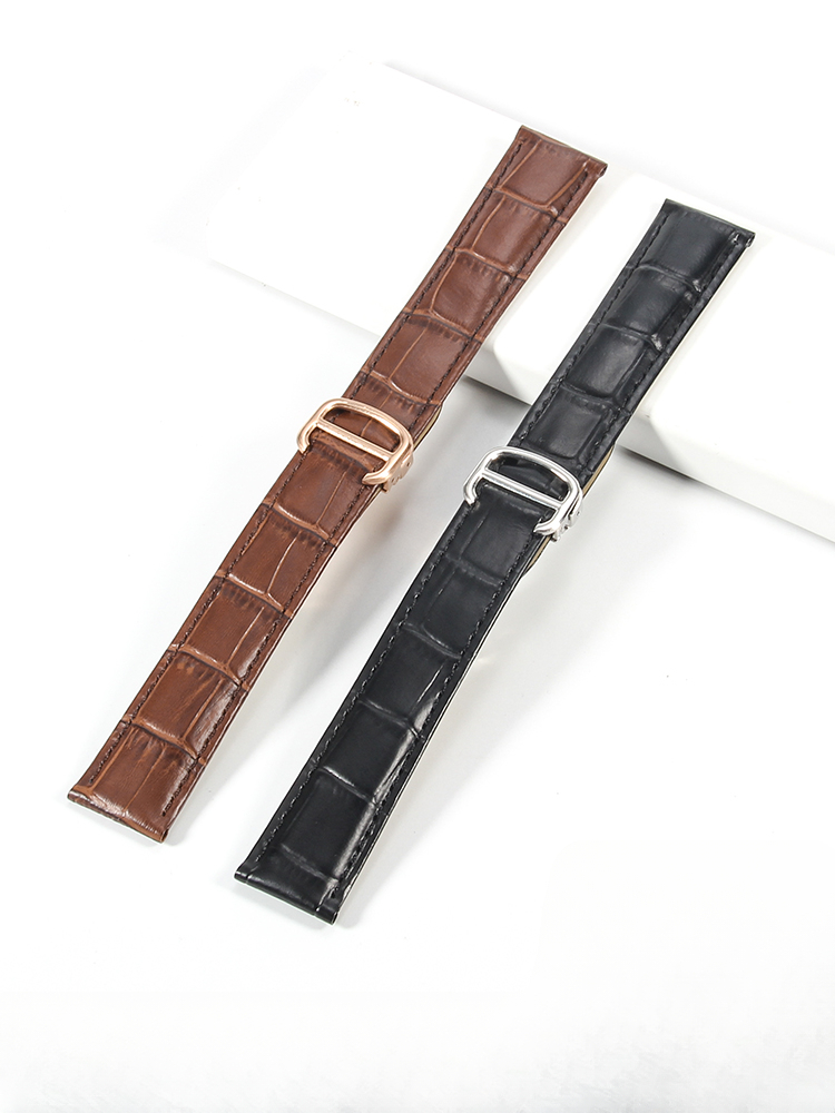 Cartier Watch Tank - Ремешок из натуральной кожи для мужчин