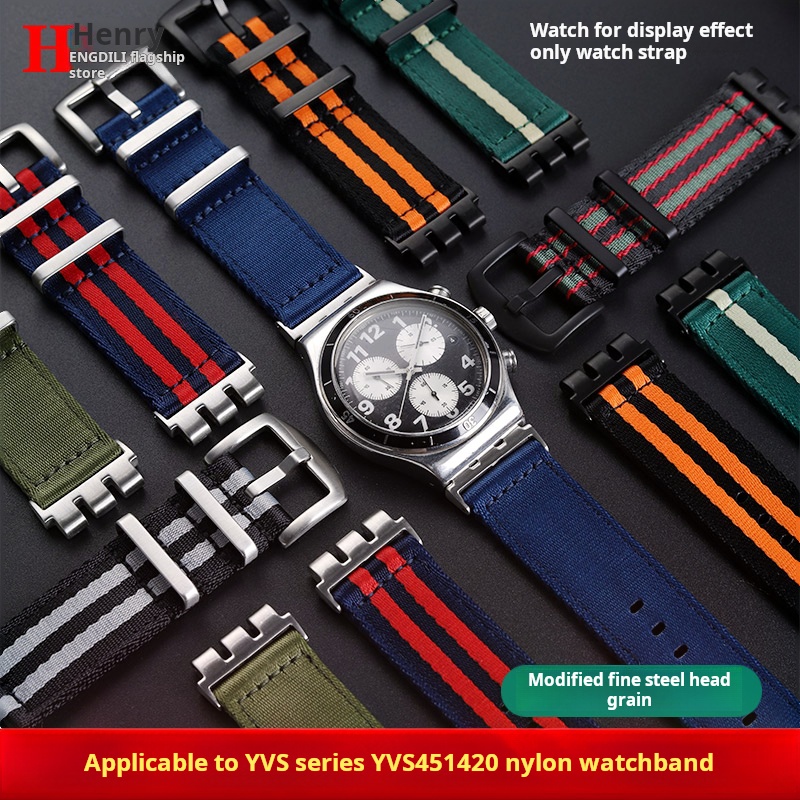 Nato Strap Nylon - 21 мм модифицированный металлический стальной адаптер,
