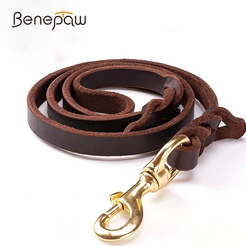 Leather Strap Quick Release - Поводок для домашних питомцев Benepaw, прочный