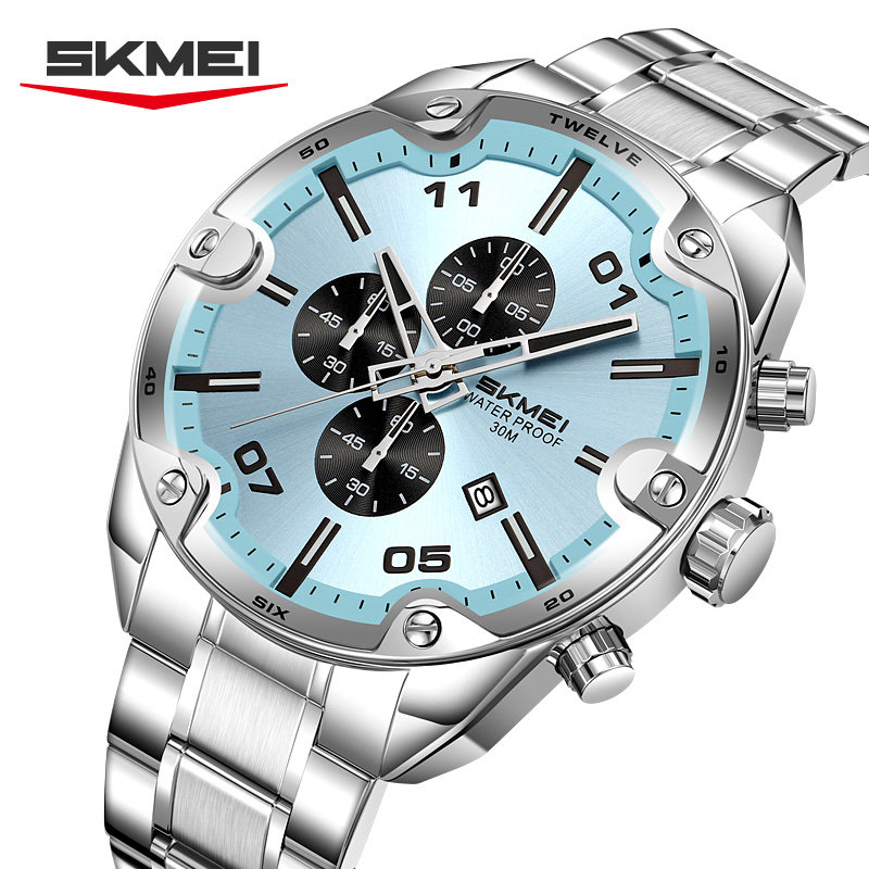 SKMEI 9387 Модные часы с кален – обзор и цена Suede Strap Watch