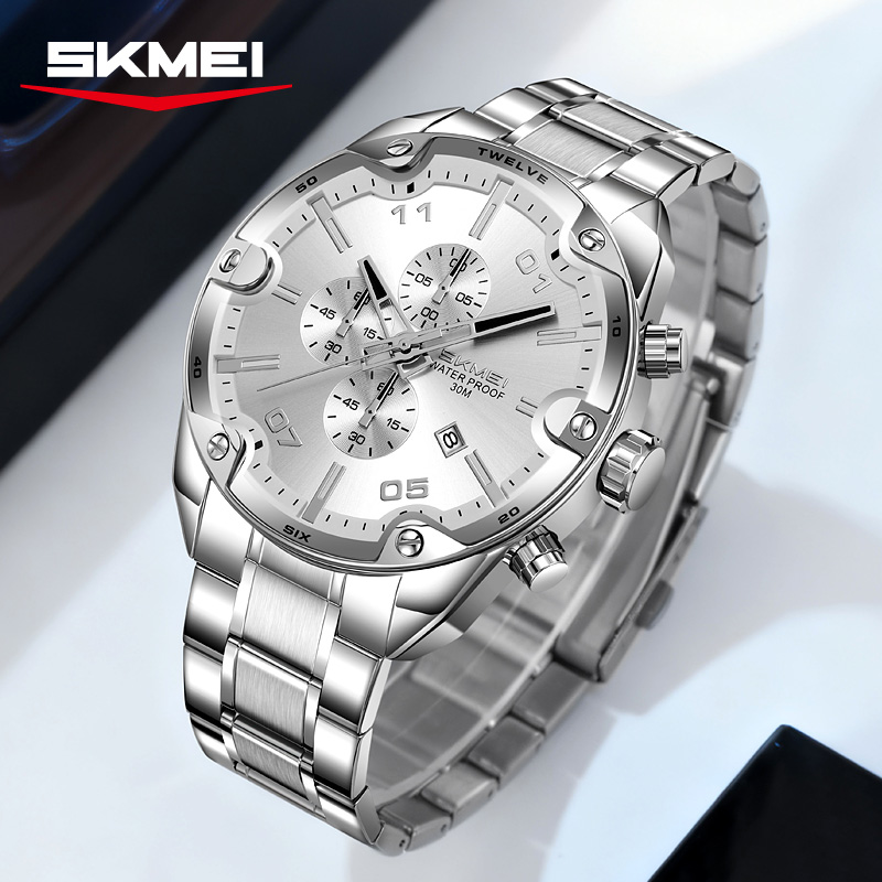 SKMEI 9387 Модные часы с кален – обзор и цена Suede Strap Watch