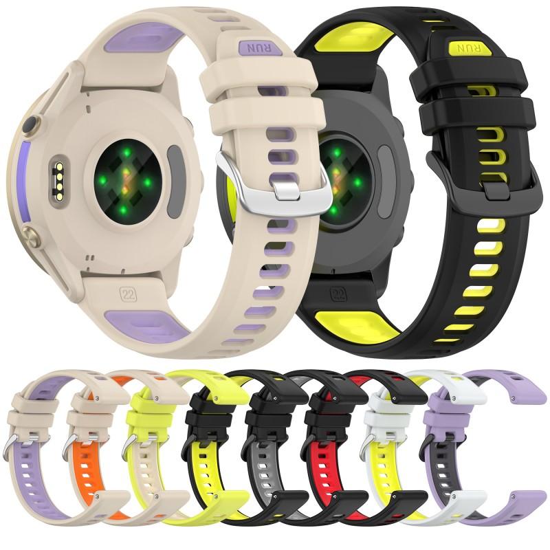 Двухцветный силиконовый ремешо – обзор и цена Silicone Watch Band 22Mm