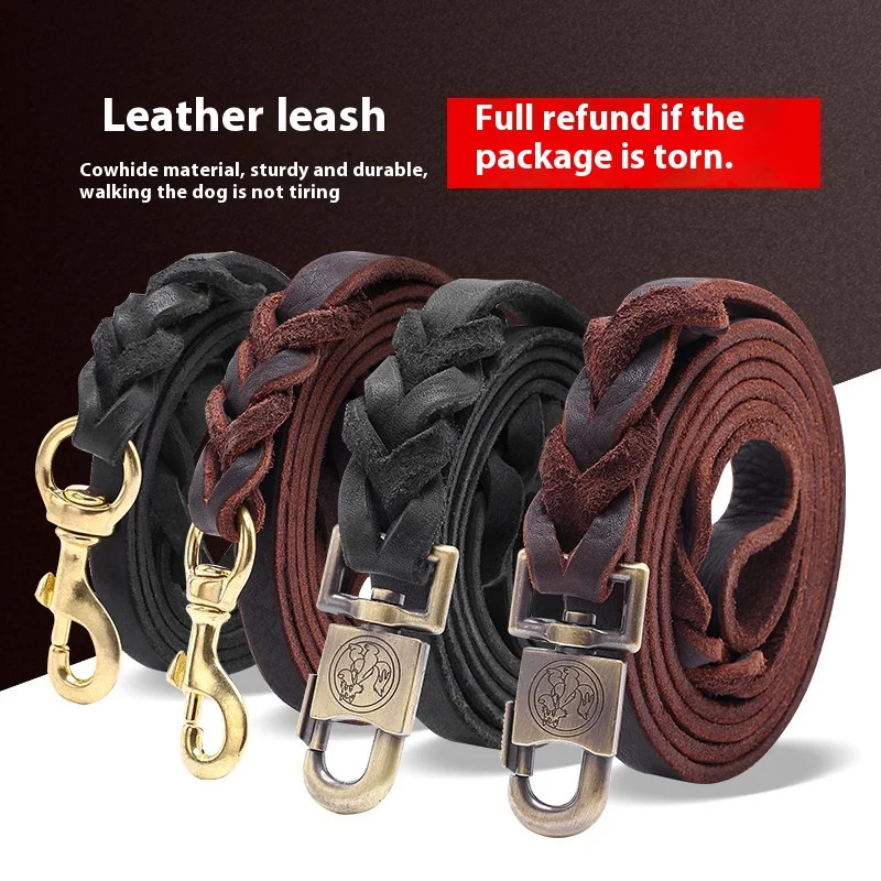 Поводок для собак из натуральн – обзор и цена Leather Strap Quick Release